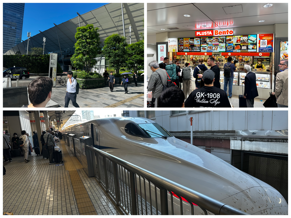 Leaving Tokyo at 280 km/h